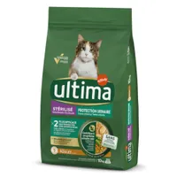 8 kg + 2 kg gratis! 10 kg Ultima Cat - Sterilized Urinary kylling (10 kg)