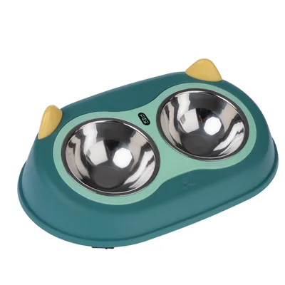 TIAKI double bowl owl - 2 x 300 ml