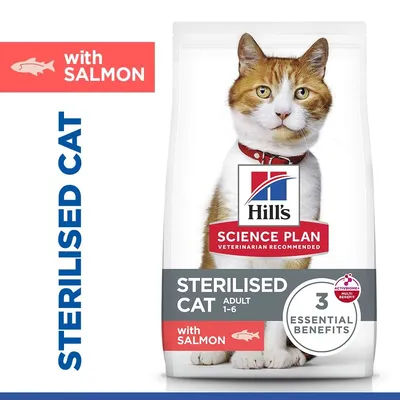 Hill's Science Plan Adult Sterilised със сьомга - 3 кг