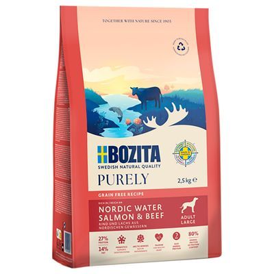 Bozita Grain Free Zalm & Rund voor grote honden