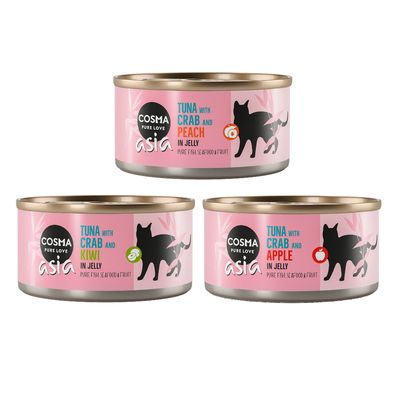 Økonomipakke: 24 x 170 g Cosma Asia Fruit i gelé Mixpakke Fruit 2