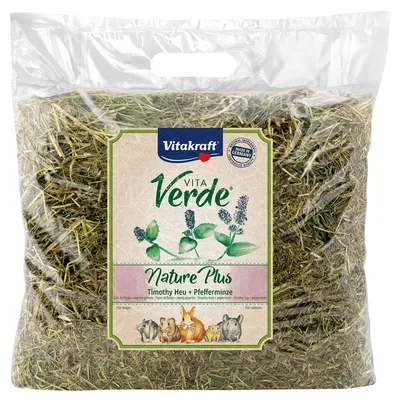 Vitakraft Vita Verde Foin de fléole à la menthe poivrée - lot économique : 6 x 500 g