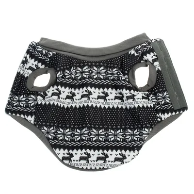 Hundepullover mit Norwegermuster - ca. 25 cm Rückenlänge (Größe S)