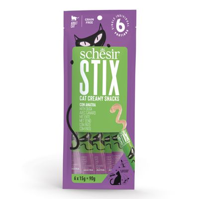 Schesir Stix Creamy Snacks 90 g Pato