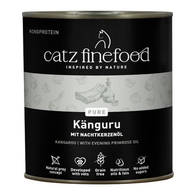 Catz Finefood Nr. 103, kurczak. Bez dodatku cukru, bez zbóż, bez testów na zwierzętach. Karma premium dla kotów w puszce, 98% mięsa i wywar.