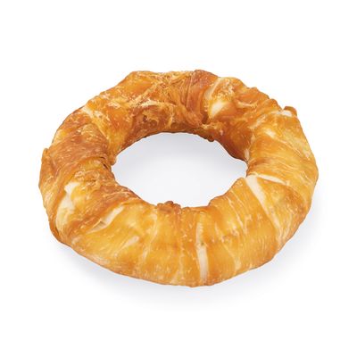 Karlie tyggering med kylling