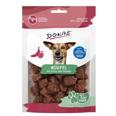 Dokas Dés pomme, banane pour chien - 4 x 105 g