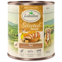 Lukullus Naturkost Adult 6 x 800 g - Selected Recipes: finom kacsaszív
