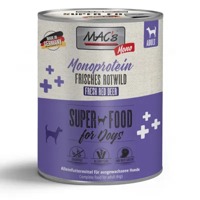 Sparpaket MAC's Mono Sensitive 24 x 800 g - Rotwild
