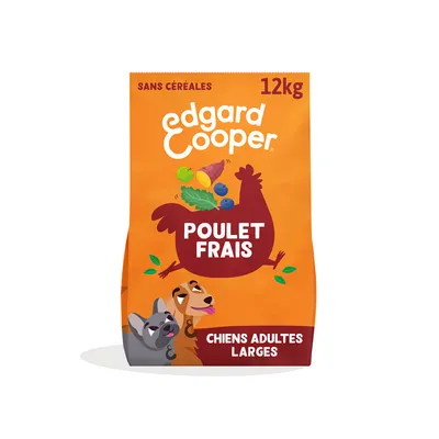 Edgard & Cooper Adult Kip Graanvrij voor honden - Dubbelpak: 2 x 2,5 kg