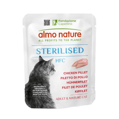 voordeelverpakking Almo Nature HFC Sterilised 24 x 50 g - Kipfilet