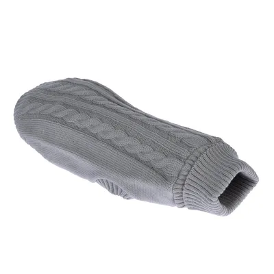 zooplus Basics svetr pro psy, šedý - délka zad cca 40 cm