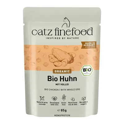 catz finefood Bio ekologiskt 12 x 85 g - Ekologisk kyckling