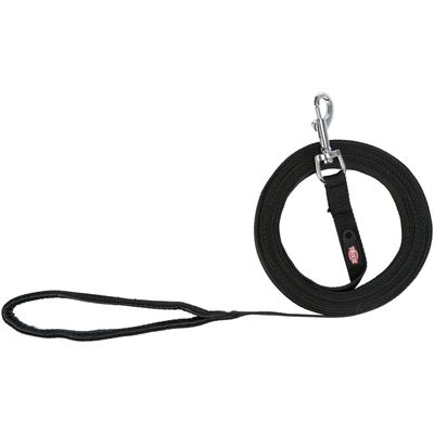 Trixie Schleppleine Baumwolle, schwarz Grösse: M-L: 5 m lang / 20 mm breit