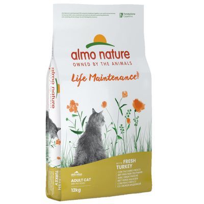 Almo Nature Life Maintenance suha hrana za odrasle mačke, s svežim piščancem, 12 kg pakiranje.