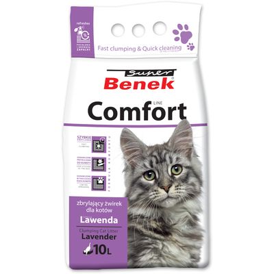 Super Benek Comfort Lavender Cat Litter 10l (approx. 9.15kg)