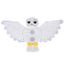 Harry Potter snuffelmat Hedwig ca. L 68 x B 38 cm