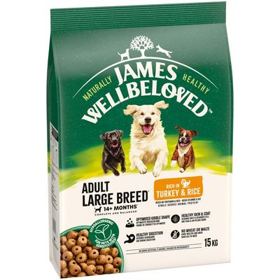 Key features: dried turkey protein with minerals, linseed for Omega 3, yucca as deodoriser, brown and white rice for energy, chicory extract for gut flora, specially designed kibbles.