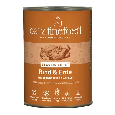 catz finefood latas  6 x 400 g - Vaca e pato