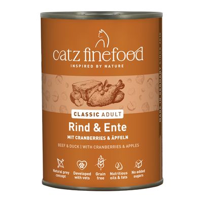 catz finefood 24 x 400 g Manzo & Anatra