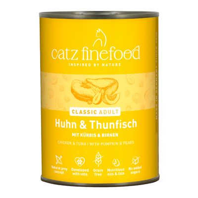 catz finefood 6 x 400 g Huhn & Thunfisch