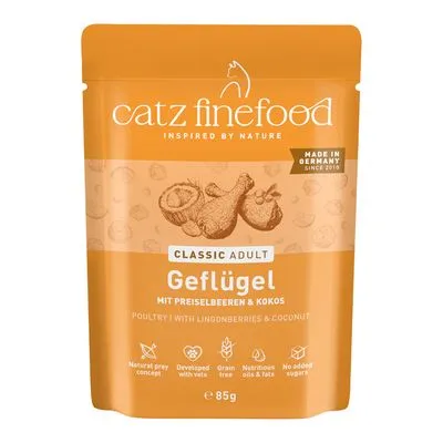 catz finefood Puur Maaltijdzakjes 8 x 80/85 g Kattenvoer