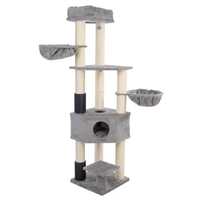 zooplus Basics Kratzbaum XXL - grau zooplus Basics Kratzbaum XXL - grau