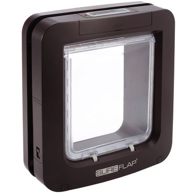 Chatière SureFlap avec lecteur de puces pour chien et chat Sureflap marron