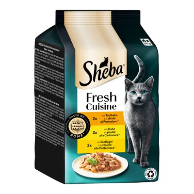 Sheba Fresh Cuisine Taste of Rome 6 x 50 g - Puran, piščanec in perutnina v omaki