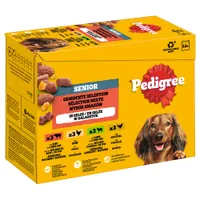  Pedigree Senior Frischebeutel Multipack - 48 x 100 g Gemischte Selektion in Gelee (4 gemischt)