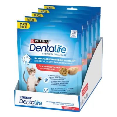 PURINA Dentalife Daily Cat Dental Care Snacks - 140g Salmon