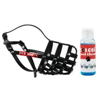 COLORI® Maulkorb Schäferhund M, schwarz - Sparset: Maulkorb Größe 7 + 30 ml Schnellreiniger