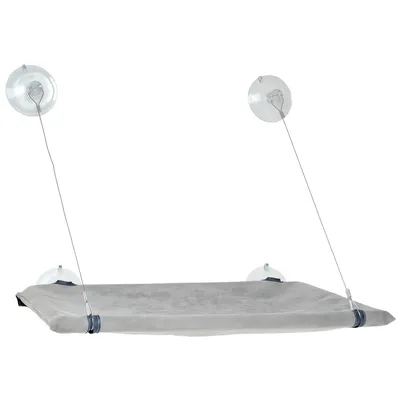 Karlie Window Bed - Grey - 51.5 x 31 x 2.5 cm (L x W x H)