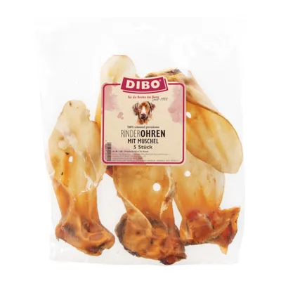 DIBO uszy wołowe z małżowiną - 2 x 350 g