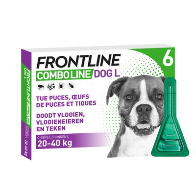 Frontline® Combo Spot-on chien taille L : 2 x 3 pipettes de 2,68 ml