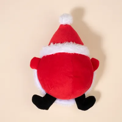 TIAKI Kugelrunder Santa Klaus für Hunde - L 20 x B 14 x H 9 cm