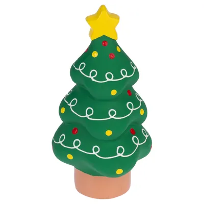 TIAKI Jouet pour chien Sapin de Noël en latex - Ø 9 x L 18 cm