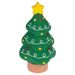 TIAKI hondenspeelgoed latex kerstboom Ø 9 x L 18 cm