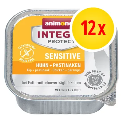 animonda INTEGRA PROTECT Sensitive Huhn + Pastinaken, 12x, graanvrij, kip en pastinaak, bij voedselintoleranties, Veterinary Diet, urine-pH 6,5–6,8