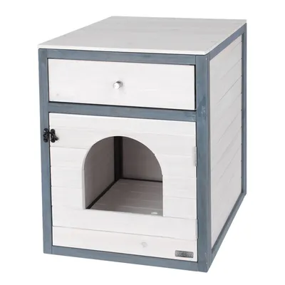  Kerbl Pet шкафчик для кошек Ida - Белый / серый