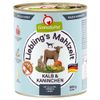 GranataPet Liebling´s Mahlzeit 6 x 800 g Adult Vitello & Coniglio con Zucchine, Zucca e Olio di lino