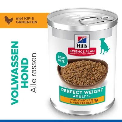 Hill's Science Plan Adult Perfect Weight Large Breed met Kip - 12 kg