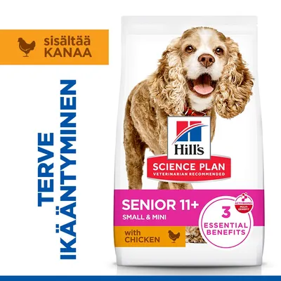 Hill's Science Plan Senior 11+ Small & Mini kana - säästöpakkaus: 2 x 1,5 kg