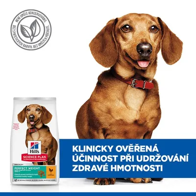 Hill's Science Plan Perfect Weight Adult 1+ Small & Mini kuracie - 6 kg