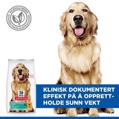 Hill's Science Plan Perfect Weight Adult 1+ Large med kylling