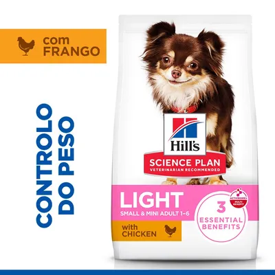 Hill's  Science Plan Adult 1-6 Light Small & Mini com frango - 2 x 1,5 kg
