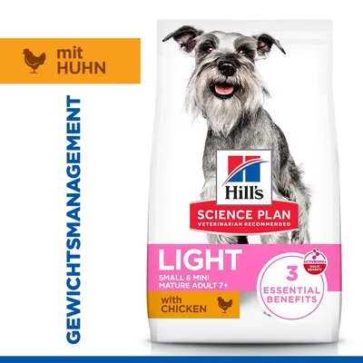Hill's Science Plan Mature Adult 7+ Small & Mini Light mit Huhn - 2,5 kg