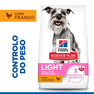 Hill's Science Plan Mature Adult 7+ Small & Mini Light com frango - Pack económico: 2 x 2,5 kg