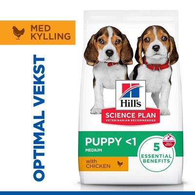 Hill's Science Plan Puppy <1 Medium med kylling