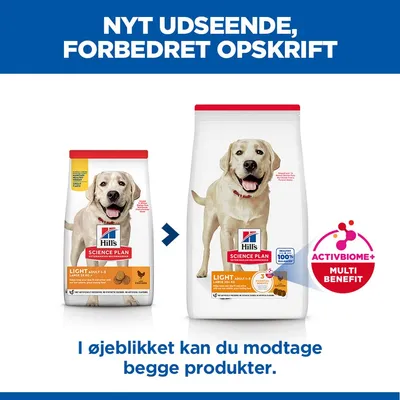 Hill's Science Plan Adult Light Large Breed med kylling - 14 kg